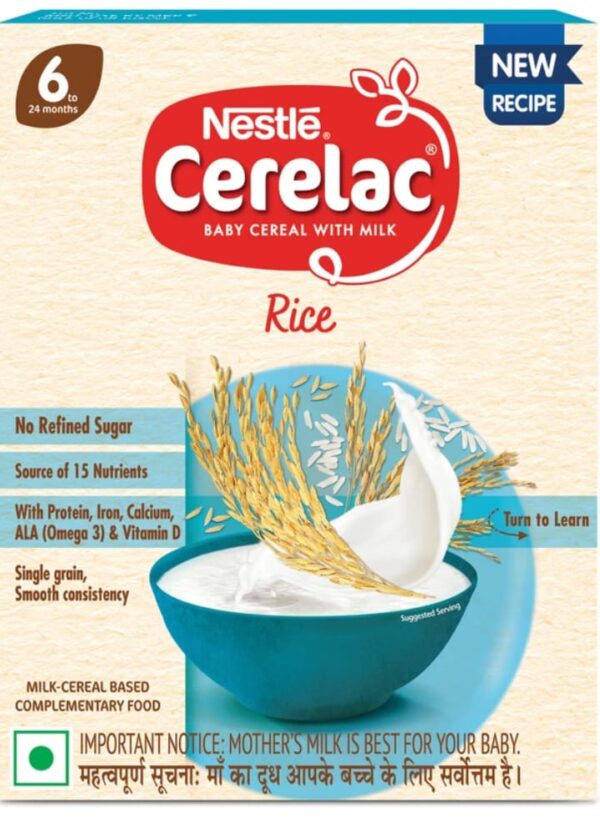 Cerelac Baby Cereal-Rice Cereal-300gm, 6-24 Months