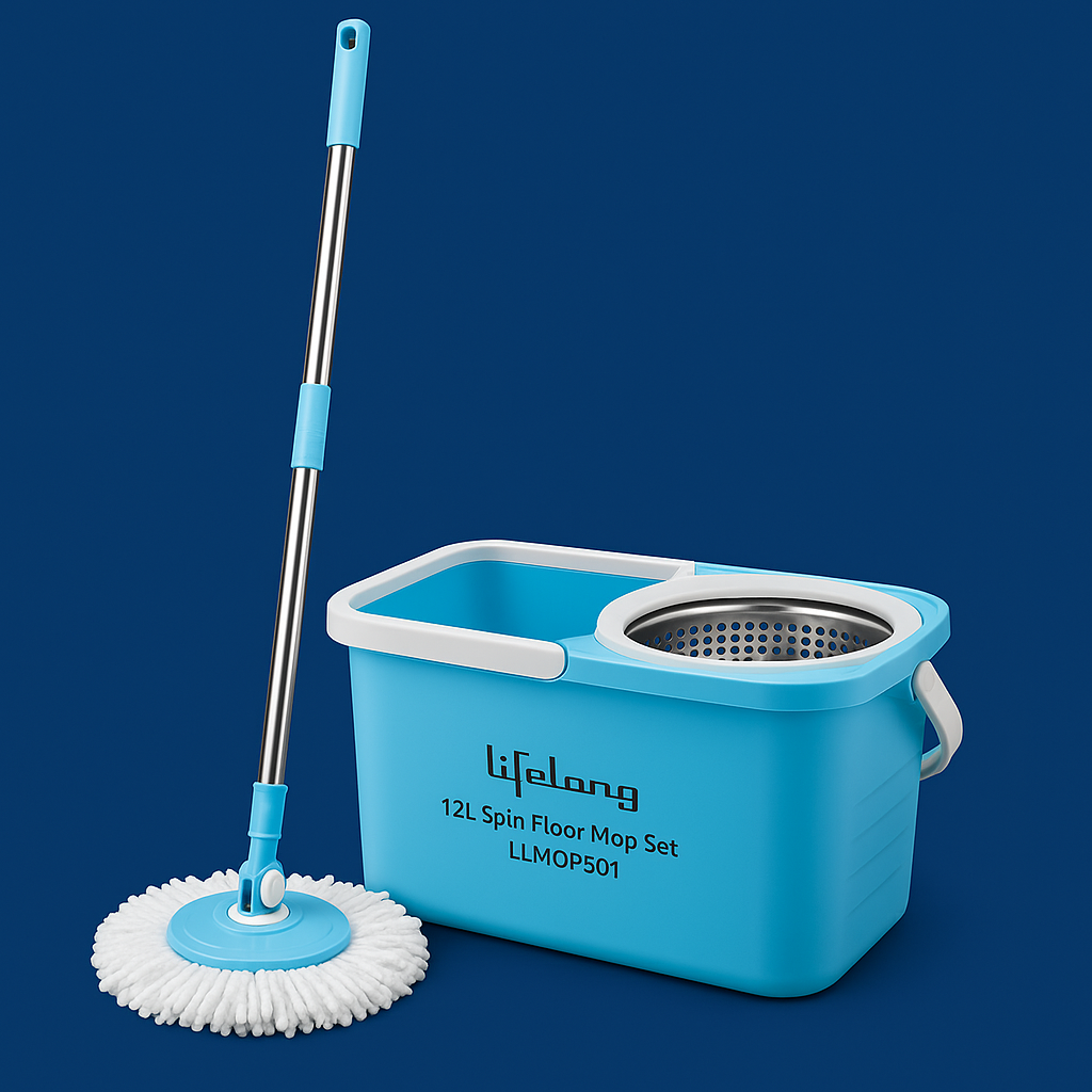 Lifelong 12L Spin Floor Mop Set LLMOP901